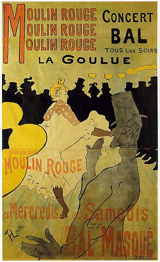 トゥールーズ＝ロートレック ムーラン・ルージュ ラ・グリュー 1891年
